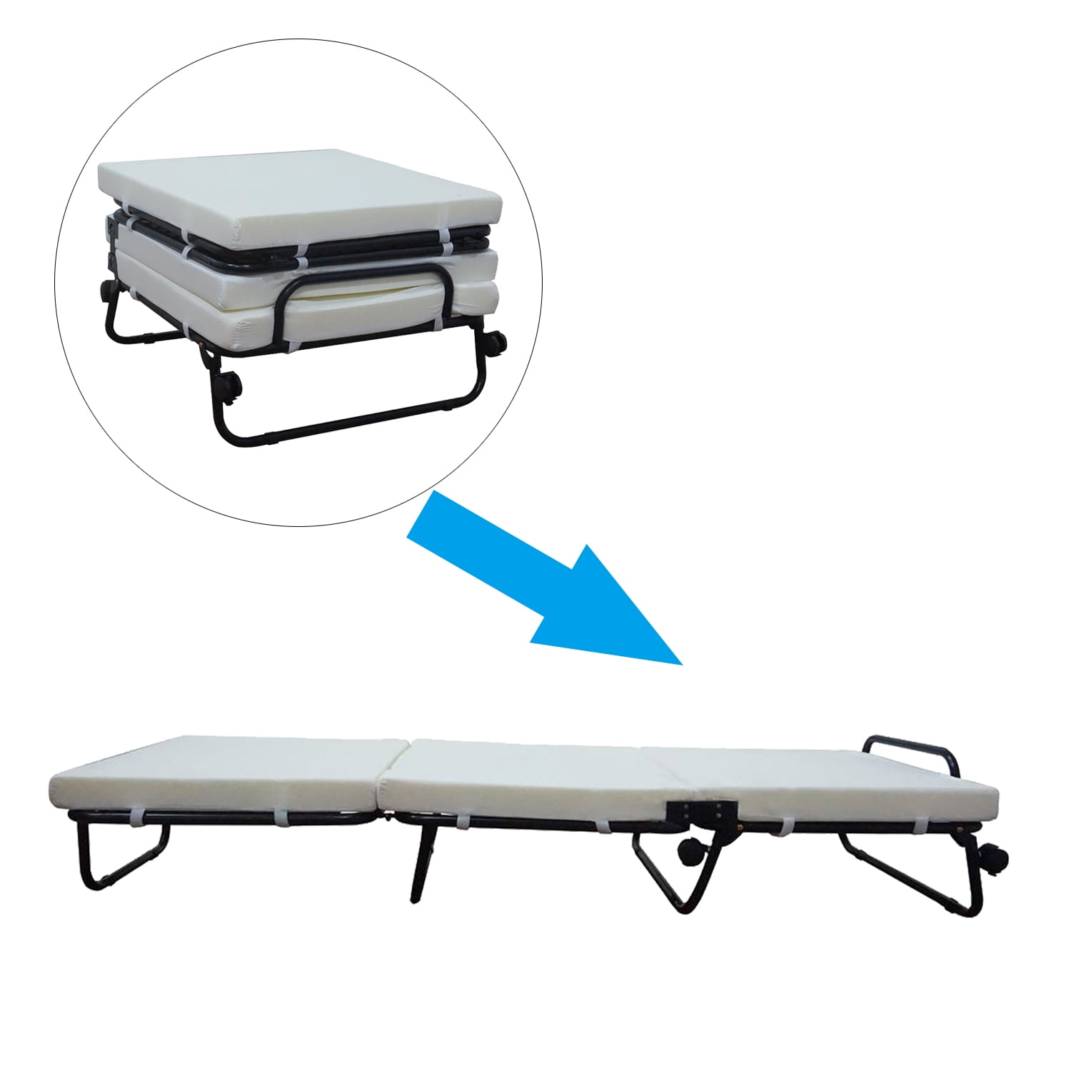 Zimtown Folding Bed Mattress, Metal Rollaway Guest Ubuy Zambia