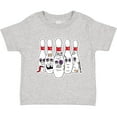 thumbnail image 3 of Inktastic Beat Up Bowling Pins Boys or Girls Toddler T-Shirt, 3 of 5
