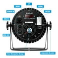 thumbnail image 2 of U'King 200W RGBW 18 LED Par Stage Light DMX Party Disco Show Gig Wedding Event, 2 of 6