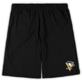 thumbnail image 3 of Men's Concepts Sport Black/Heathered Charcoal Pittsburgh Penguins Big & Tall T-Shirt & Shorts Sleep Set, 3 of 3