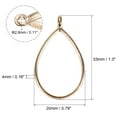 thumbnail image 2 of Uxcell Drop Shape Hollow Resin Pendants Frames for DIY Crafts Gold Tone 10 Pack, 2 of 5