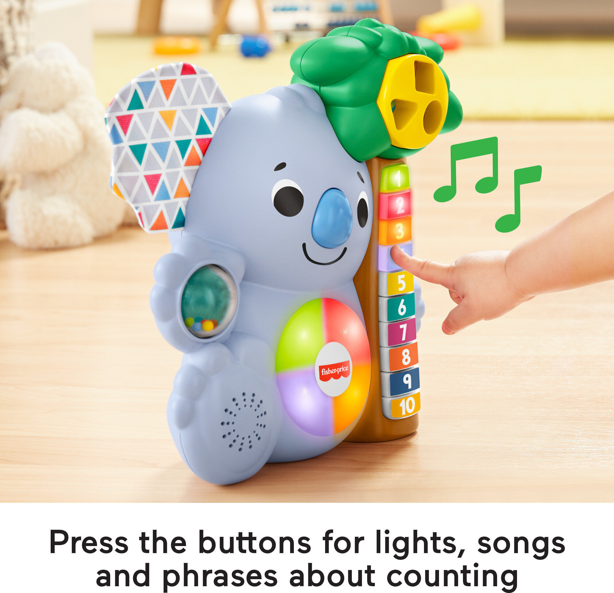 Fisher-Price Linkimals Counting Koala Baby & Toddler Learning Toy with Music & Lights - image 4 of 7