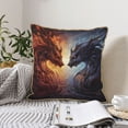 thumbnail image 6 of Haiem Red And White Beast Print Velvet Soft Solid Decorative Square Throw Pillow Covers Set with Elegant Piping Christmas Cushion Case for Sofa Bedroom Car-18"x18", 6 of 8