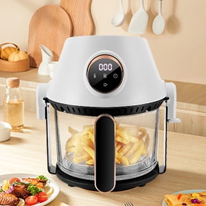 Yoneston 5 QT Air Fryer Smart Fryer Oven with Adjustable Temperature Timer and Nonstick Basket for Oil Less or Low Fat Cooking