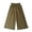 Green, variant on Girls Wide Leg Cotton Pants Paperbag High Waist Ruffle Hem Palazzo Trousers Kid Summer Baggy Oversize Casual Flowy Beachwear