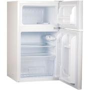 Commercial Cool CCRD32W Compact Double Door Refrigerator with True Freezer, 3.2 Cu. Ft. Mini Fridge, White