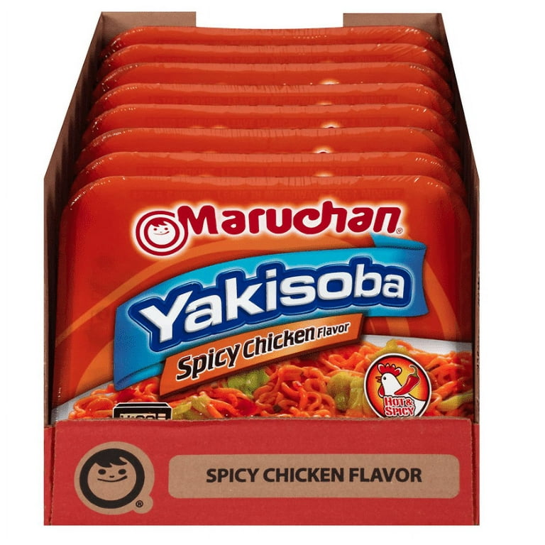 Maruchan Yakisoba Spicy Chicken Flavor, 4.11 Oz, Pack of 8