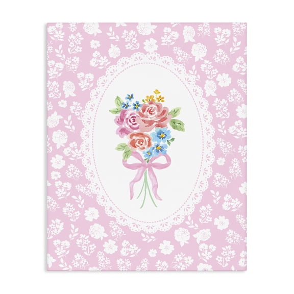 Stupell Industries French Country Pink Feminine Bouquet Canvas Art, 16 x 20, by Corinne Haig