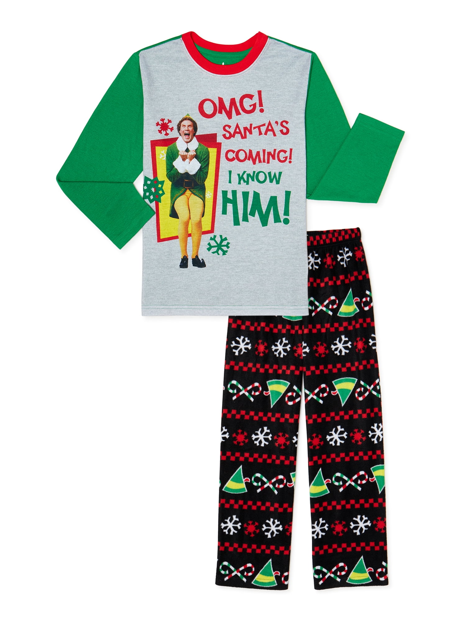 Buddy The Elf Pajamas Size Medium Adult NEW W/ Tags 