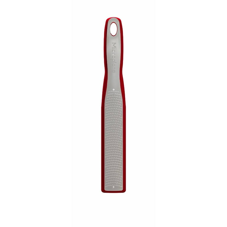 Microplane Elite Series Zester Grater with Measuring Cup Blade Cover - Red