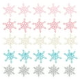 thumbnail image 1 of 50 Pcs Matériaux de Pince à Cheveux Faits à la Main pour Enfants Patch Mini Flocon de Neige Patch, 1 of 9