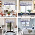 thumbnail image 5 of Purple Coastal Wave Farmhouse Short Window Curtain Valances, Summer Modern Ocean Beach Rod Pocket Kitchen Valances for Living Room Bedroom Bathroom Cafe 60" x 18", 5 of 8