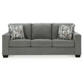 thumbnail image 2 of Gavin Sofa, Gray Polyester, Soft Cushions, 2 Accent Pillows, 85 Inch, 2 of 3