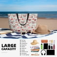 thumbnail image 5 of Yiaed funny dogs and love Print Large Capacity Beach Travel Bag - Waterproof Zipper Vacation Tote for Sandproof Storage, and Camping, 5 of 7