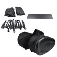 thumbnail image 1 of 2Pcs Black 18-29L Motorcycle Saddle Bag Luggage Storage Saddle Side Box, 1 of 4