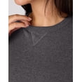 thumbnail image 4 of Hanes Just My Size EcoSmart Women's Fleece Sweatshirt, V-Notch (Plus ) Slate Heather 5X, 4 of 5