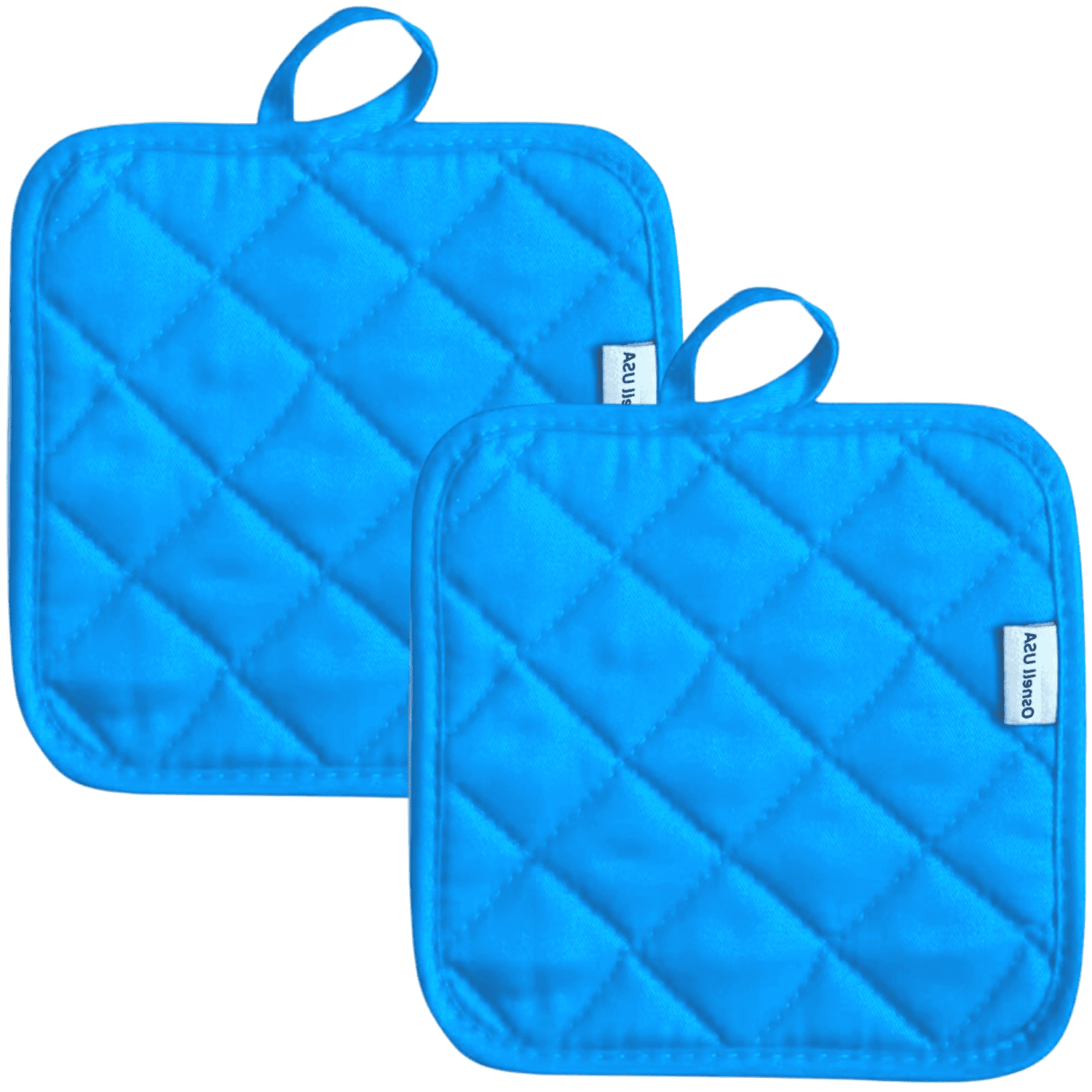 Zulay 3-Pack Pot Holders for Kitchen Heat Resistant Cotton 7x7 Inch - Royal  Blue, 3 - Kroger