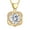 Gold-4ct, variant on Forever Love Heart 2 Carats Moissanite Pendant Necklaces for Women, Gifts for Woman, Wife, Girlfriend, Daughter, Mom, on Birthday, Anniversary, Wedding, Engagement, Christmas
