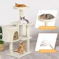 thumbnail image 3 of BestPet 36 inch Tall Cat Tree Cat Tower Cat Condo Multi-Level,Beige, 3 of 7