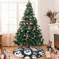 thumbnail image 7 of Sikiie Black White Spooky Ghosts 30-48 inches {designName} Print Christmas Tree Skirt Snowman Xmas Tree Skirt with Edge Christmas Decorations for Holiday Party-48", 7 of 7