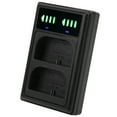 thumbnail image 3 of Camera Battery Charger Micro/TypeC Dual Port Camera Dual Display Dual Dock Charger For LPE6/E6N Camera Battery, 3 of 8