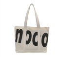 thumbnail image 1 of Bolso Mano Con Letras A La Compras Gran Capacidad Cuero PU para Mujer, 1 of 9
