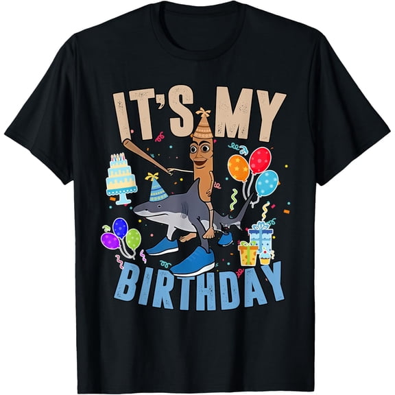 It's My Birthday Boy Tung Tung Tung Sahur Tralalero Tralala T-Shirt, Unisex T-Shirt