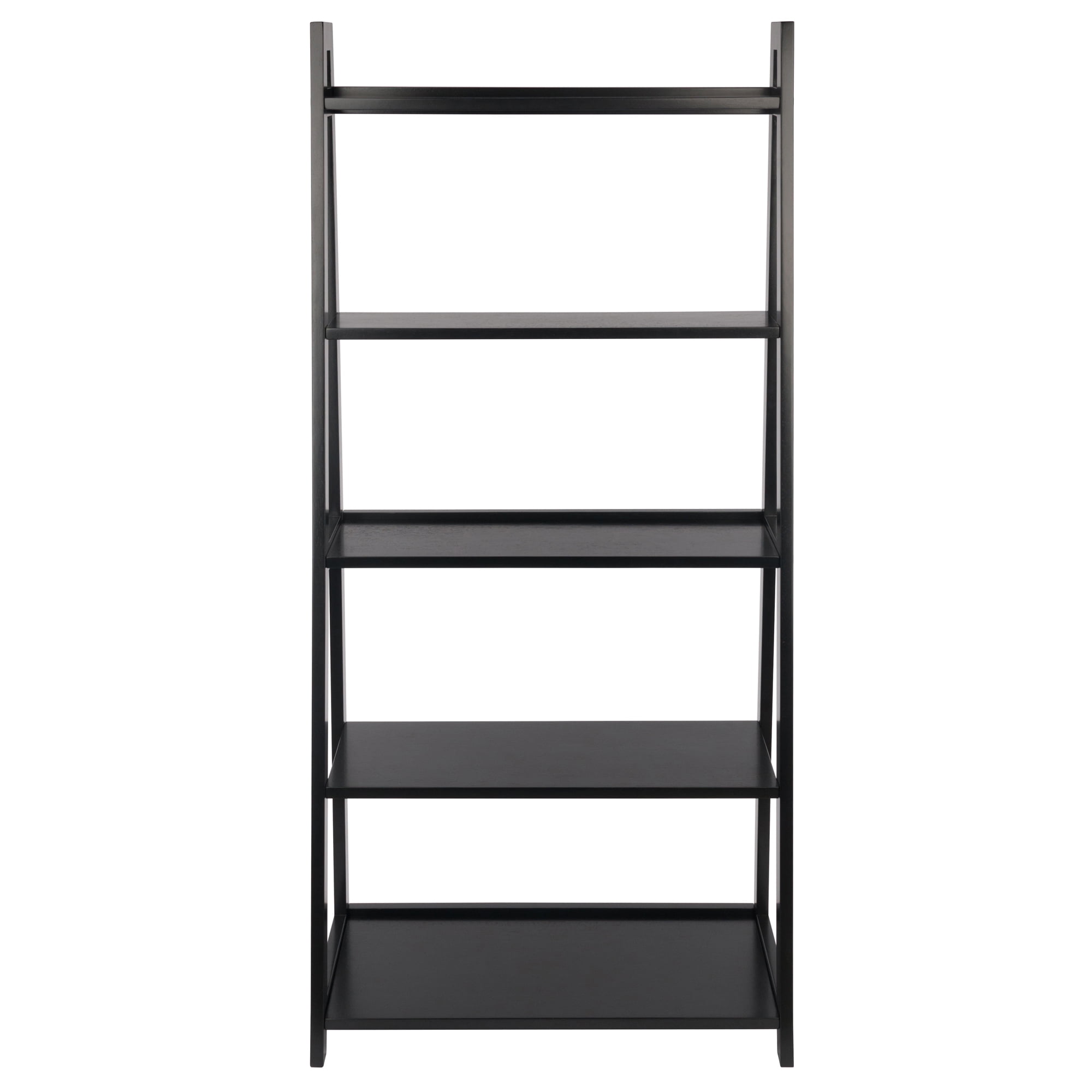 Winsome Adam 5-Tier A-Frame Shelf, Black Finish