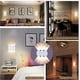 thumbnail image 3 of Lámpara de pared LED moderna de 6 W para interiores, luz de pared rectangular hacia arriba y hacia abajo, lámpara de pared de aluminio de 3000 K, luz blanca cálida para sala de estar, dormitorio, escalera, pasillo, color blanco brillar Electrónica, 3 of 4