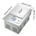 thumbnail image 6 of KFFKFF Single Side Burner with Lights Propane Built-in Side Burner, 17000 BTU Nature Gas Burners Stainless Steel For BBQ Outdoor, 6 of 9