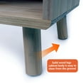 thumbnail image 6 of S-HOME Versatile Pine Wood Storage Cabinet with Fixed Shelves Natural Finish 7 Compartments  for Home or Office, 6 of 7