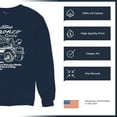 thumbnail image 6 of Ford Bronco Country Tough Free Wheeling 1978 Sweatshirt Vintage Truck Fan 4x4 Off Road Classic Car Show Crewneck, 6 of 7