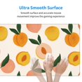 thumbnail image 4 of Rateoe Peach1 Print Mouse Pad - Extended Large Gaming Mousepad,Non-Slip Stitched Edge,16x29.5 Inch, 4 of 8