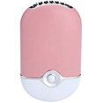 thumbnail image 1 of Mini ventilador USB de bolsillo batería de litio incorporada ventilador de aire acondicionado de viaje recargable humidificador purificador de aire F015, rosa claro, 1 of 4