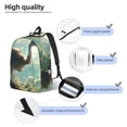 thumbnail image 3 of Disketp Majestic Ostrich In Forest Mochila de Lona Estampada, Mochila Escolar de Viaje Ligera para Estudiantes y Portátil-Medium, 3 of 5