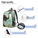 thumbnail image 3 of Disketp Majestic Ostrich In Forest Mochila de Lona Estampada, Mochila Escolar de Viaje Ligera para Estudiantes y Portátil-Medium, 3 of 5