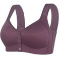 thumbnail image 4 of 2 Piece Everyday Bra for Senior Women, Front Closure Bras for Older Women, 2025 Soft Full Coverage No Underwire Bra, 4 of 5