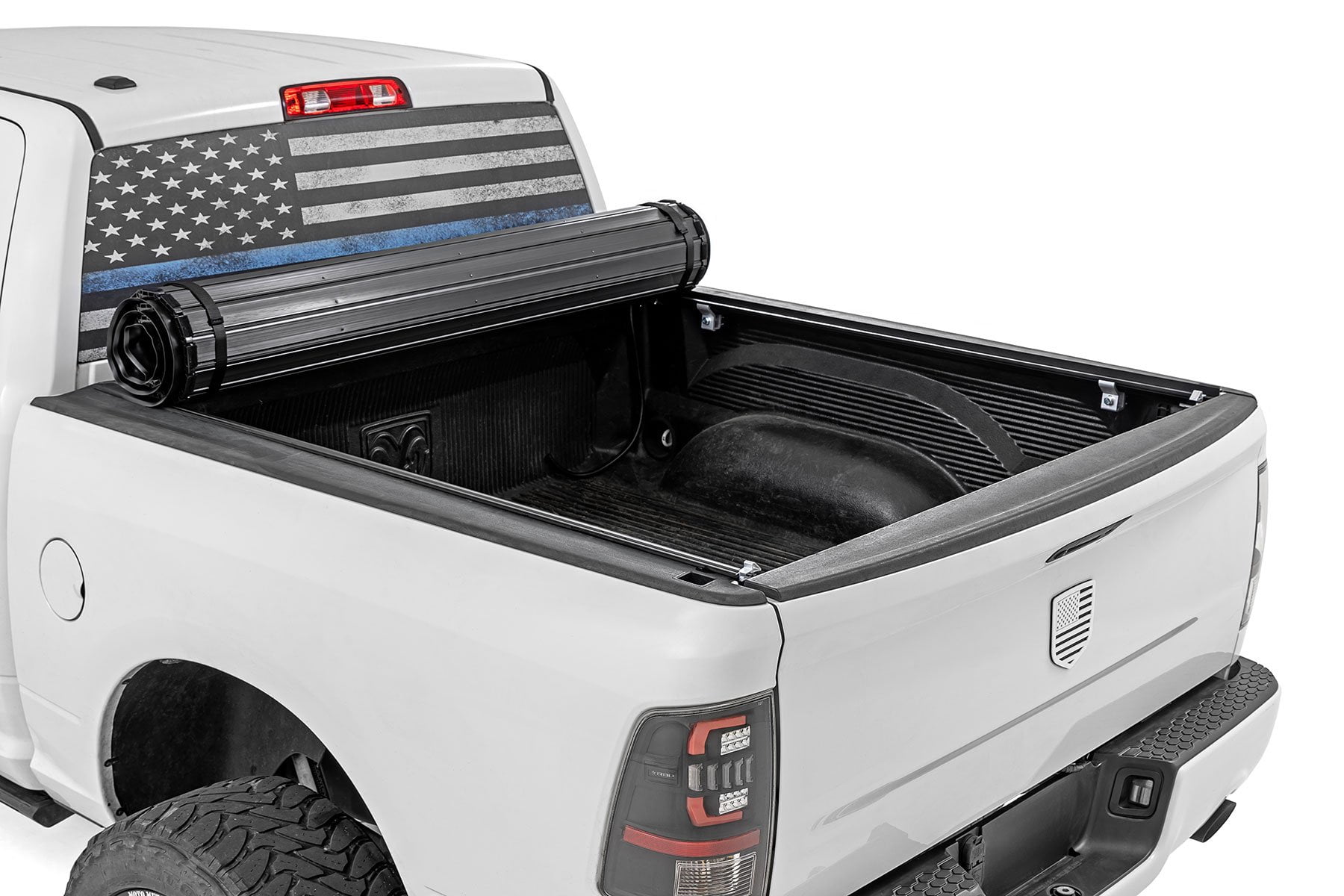 Rough Country Hard Roll-Up Bed Cover for 2009-2018 Ram 1500 | 5'7" - 50319550