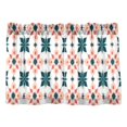 thumbnail image 7 of Yayeee Kitchen Curtains Tier Pair Light Filtering 27"x24" Rod Pocket Short Cafe Window Panel, Flowers Geometric Pattern, 7 of 7