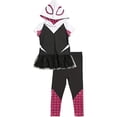 thumbnail image 1 of Juego de playera y polainas Marvel Spiderman con capucha para niñas pequeñas 2T, 1 of 2