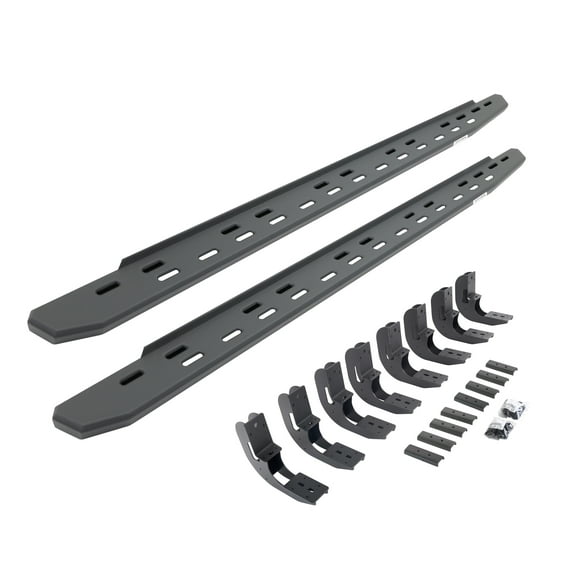 Go Rhino 69604880SPC RB30 Slim Line Running Boards with Mounting Bracket Kit For 19-24 GMC, Chevrolet Fits select: 2019-2023 CHEVROLET SILVERADO, 2019-2023 GMC SIERRA
