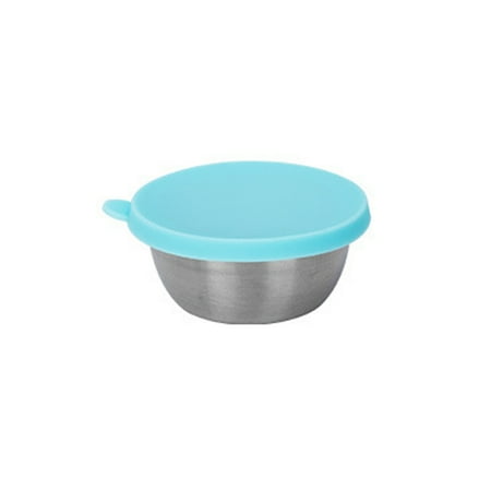 

Farfi 1 Set Sauce Container with Lid Good Sealing Rustproof BPA Free Hot Pot Dipping Bowl Small Sauce Cup Household Supplies (Light Blue)