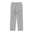 thumbnail image 4 of Mercatoo Girls Boys 2 Piece Tracksui𝐭 Wide Leg Sweatpants & Hooded Sweatshirt Elastic Waist Baggy Straight Leg Pants Athletic Outfits, 4 of 7