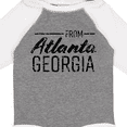 thumbnail image 4 of Inktastic From Atlanta Georgia in Black Distressed Text Boys or Girls Long Sleeve Baby Bodysuit, 4 of 5