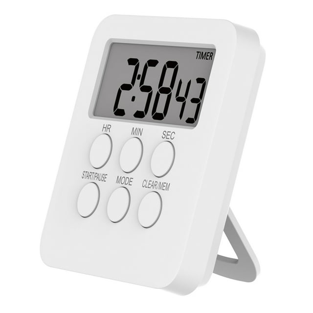 Digital Timer Clock Magnetic Cooking Countdown Alarm 24 Hours with LCD Screen Mute Mode for Studying Sports Office Classroom Library