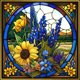 thumbnail image 1 of 5D DIY Taladro Diamante Pintura Vidrieras Girasol Kit Del, 1 of 9