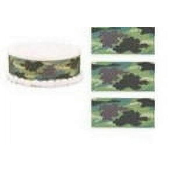 Camouflage Edible Photo Image Cake Border Decoration
