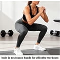 thumbnail image 6 of Resistance Band Leggings, High Waist Butt Lifting Built in Band Cellulite Leggings 3D Compression Workout Yoga Pants, 6 of 9