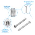 thumbnail image 3 of Uxcell Phillips Pan Head Screws, 15 Pack M5-0.8 x 55mm 304 Stainless Steel 18-8 Full Thread Pan Head Machine, 3 of 7