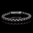 thumbnail image 5 of Invicta Jewelry Men's Box Chain Gunmetal Steel Bracelet (8mm) - 9", 5 of 8